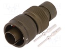 Connector: circular; VG95234; plug; male; PIN: 2; with contacts