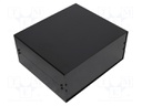 Enclosure: with panel; X: 261mm; Y: 300mm; Z: 134mm; aluminium; black