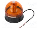 Signaller: lighting; orange; 12/24VDC; Light source: 40x LED