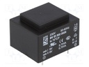 Transformer: encapsulated; 1.5VA; 230VAC; 9V; 9V; 83mA; 83mA; 70g