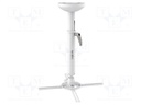 Projector mount; 30kg; white; Arm len: 520÷600mm