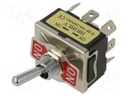 Switch: toggle; Pos: 2; 3PDT; ON-ON; 15A/250VAC; Leads: connectors