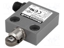 Limit switch; oblong metal roller Ø12,4mm; SPDT; 3A; max.250VAC