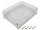 Enclosure: multipurpose; X: 190mm; Y: 240mm; Z: 60mm; ZP; ABS; IP67