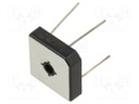 Bridge rectifier: single-phase; Urmax: 1kV; If: 25A; Ifsm: 350A