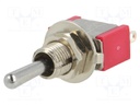 Switch: toggle; Pos: 3; SP3T; ON-OFF-ON; 5A/125VAC; 5A/28VDC
