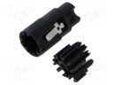 Connector: M17; male; contact insert; PIN: 6; crimped; w/o contacts