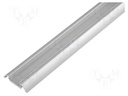Profiles for LED modules; transparent; surface; L: 2m; aluminium