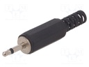 Plug; Jack 2,5mm; male; mono; with strain relief; straight