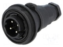 Connector: circular; plug; male; PIN: 4; Buccaneer Standard; IP68