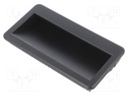 Handle; Mat: ABS; black; H: 18mm; L: 56.3mm; W: 110mm