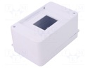Enclosure: for modular components; IP30; white; No.of mod: 4; ABS