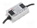 Power supply: switched-mode; LED; 25W; 22÷54VDC; 250÷1050mA; IP67