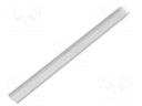 Profiles for LED modules; angular; natural; L: 1m; aluminium; 45°