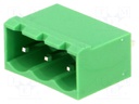 Pluggable terminal block; 5.08mm; ways: 3; straight; socket; male