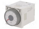 Timer; 0,1s÷500h; DPDT; 250VAC/5A; 24VAC; 24VDC; socket,on panel