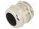 Cable gland; with earthing; M50; IP68; Mat: brass