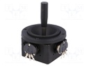 Joystick; 0÷5kΩ±5%,2- axes; Stabl.pos: 1; 5kΩ; -10÷80°C