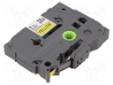 Tape; Width: 6mm; Colour: yellow; Character colour: black; L: 8m