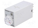 Timer; 0,05s÷10min; DPDT; 250VAC/7A; 24VDC; socket; -10÷50°C; PIN: 8