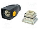 Connector: HAN; male + female; plug + socket; Han-Yellock 10