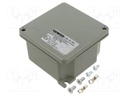 Enclosure: junction box; X: 101mm; Y: 101mm; Z: 58mm; wall mount