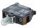 Illuminating unit; 22mm; Harmony XB4; -25÷70°C; Illumin: LED