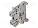 Splice terminal: rail; 0.14÷2.5mm2; ways: 1; terminals: 2; grey