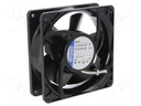 Fan: AC; axial; 115VAC; 119x119x38mm; 180m3/h; 51dBA; ball bearing
