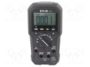 Digital multimeter; LCD (6000),with a backlit; VDC: 600m/600V