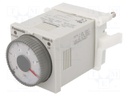 Timer; 0,1s÷500h; DPDT; 250VAC/5A; 100÷240VAC; on panel; -10÷50°C