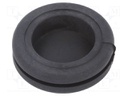 Grommet; with bulkhead; Ømount.hole: 19mm; Øhole: 16mm; -50÷95°C