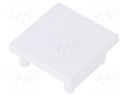 Cap for LED profiles; white; ABS; Application: SMART16