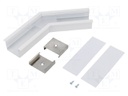 Connector 135°; white; aluminium; Application: VARIO30-07
