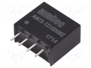 Converter: DC/DC; 1W; Uin: 10.8÷13.2V; 15VDC; Iout: 67mA; SIP4; 1.8g