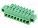 Pluggable terminal block; 3.81mm; ways: 8; straight; plug; female