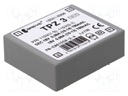 Transformer: mains; 3VA; 115VAC; 18V; 18V; Mounting: PCB; IP00