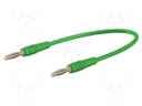Test lead; 60VDC; 30VAC; 10A; 2mm banana plug-2mm banana plug