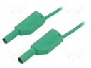 Test lead; PVC; 2m; green; 19A; 1kV; Cond.cross sec: 1mm2