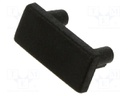 Cap for LED profiles; black; ABS; Pcs: 20; BEGTON12