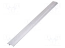 Profiles for LED modules; white; 1m; SKIRT10; aluminium