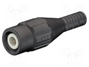 Connector: socket; BNC; black; Connection: soldering; 5÷40°C