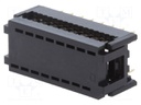 IDC transition; PIN: 16; DIL 7,62mm; IDC,THT; for ribbon cable
