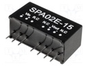 Converter: DC/DC; 1.8W; Uin: 4.5÷9V; 15VDC; Iout: 133.33mA; SIP; 4.8g