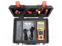 Meter: safety analyzer; LCD; VAC: 5÷270V; 50Hz; 0.1÷19.99MΩ; USB