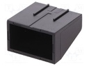 Stopper; for enclosures; UL94HB; Mat: ABS; black; 22.5mm