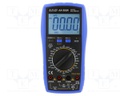 Digital multimeter; LCD; 3,5 digit; 3x/s; I AC: 0.1÷200mA,2A,20A