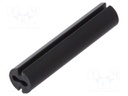 Spacer sleeve; LED; Øout: 4.8mm; ØLED: 3mm; L: 23mm; black; UL94V-0
