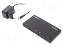 Splitter; HDCP 2.2,HDMI 2.0; Colour: black; Input: HDMI socket