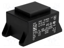 Transformer: encapsulated; 16VA; 230VAC; 12V; 12V; 667mA; 667mA